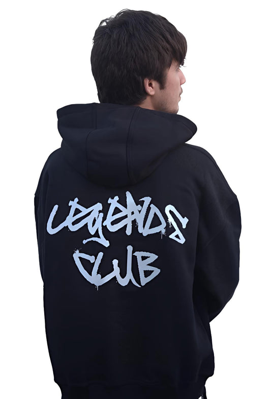 Legends Club Graffiti Hoodie – Black