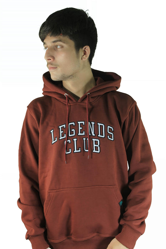 LEGENDS CLUB VARSITY EMBROIDERY HOODIE MAROON