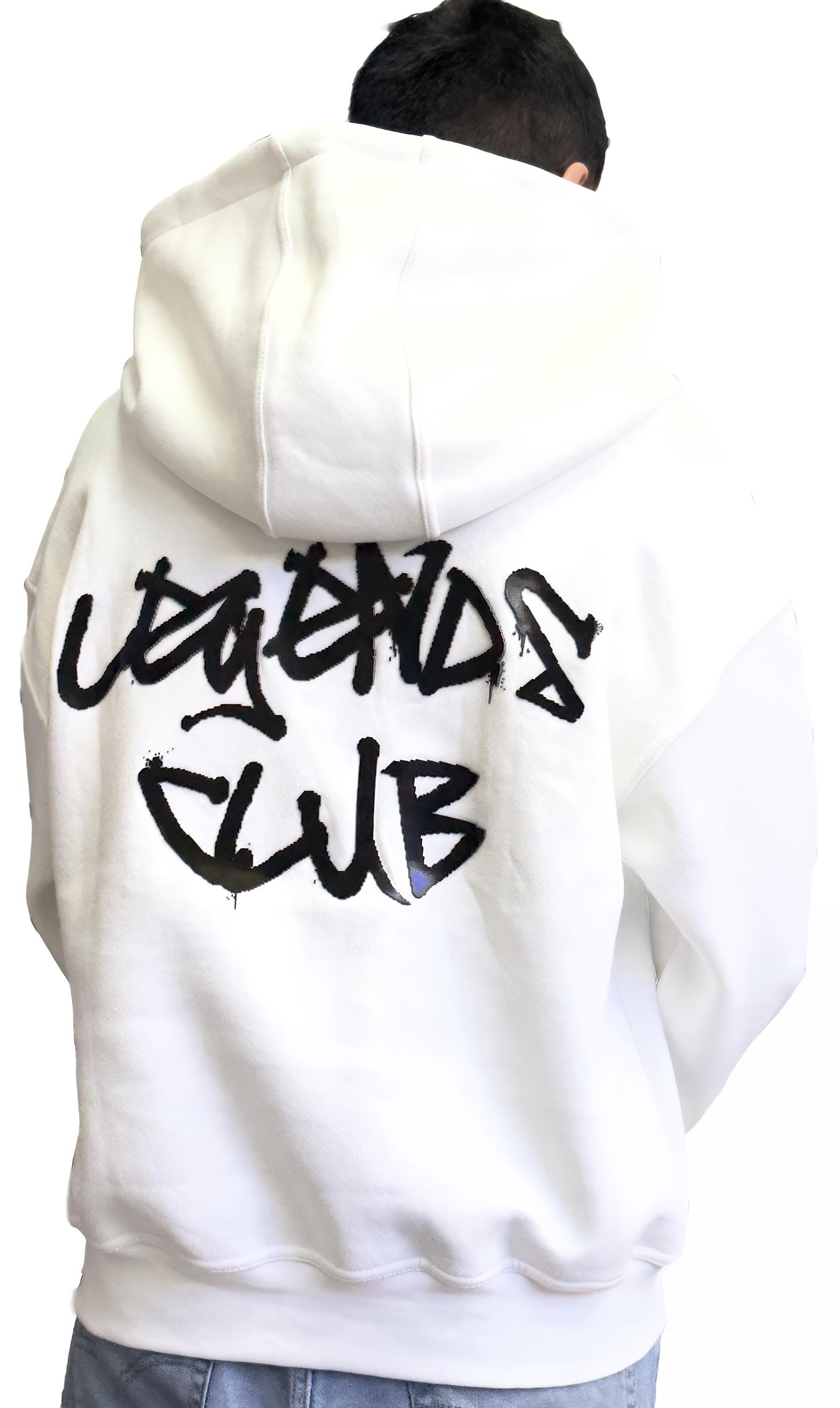 Legends Club Graffiti Hoodie – White
