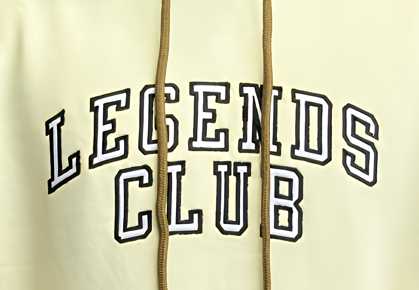 LEGENDS CLUB VARSITY EMBROIDERY HOODIE BEIGE