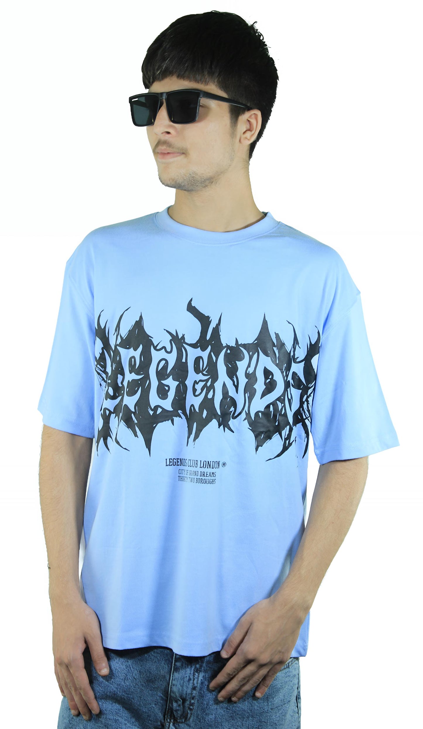 Legends Club “Sky Flame” T-Shirt – Sky Blue